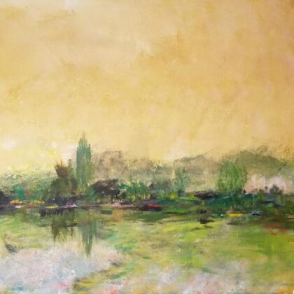 Forest Acres abstract landscape by South Carolina artist Alicia Leeke