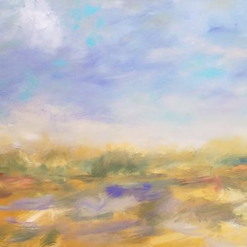 Abstract landscape by Contemporary American Painter Alicia Leeke