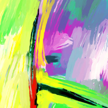 Plankton digital mixed media artwork by Contemporary American Painter Alicia Leeke