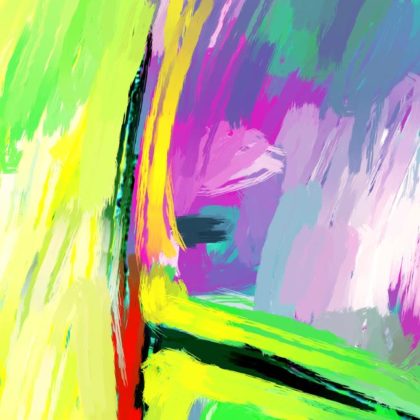 Plankton digital mixed media artwork by Contemporary American Painter Alicia Leeke