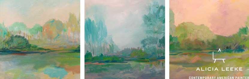 Landscape Paintings Present - 2005 Portfolio of Contemporary American Painter Alicia Leeke