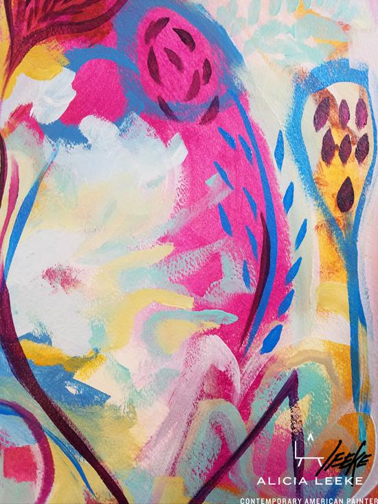 Pods Abstract Acrylic Painting