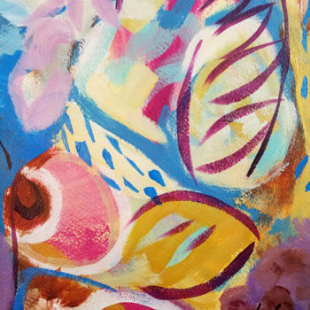 Sea Shells Abstract Acrylic Painting