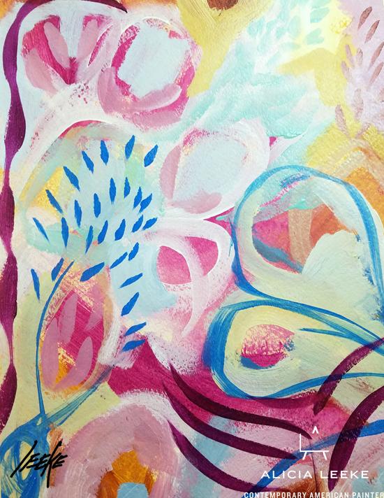 Sealife Abstract Acrylic Painting