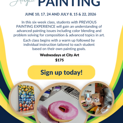 Advanced Acrylic Painting June-July 2026