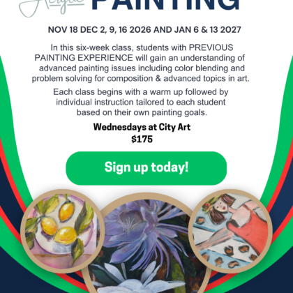 Advanced Acrylic Painting Nov 2026-Jan 2027